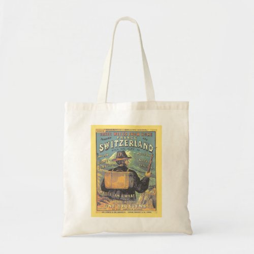 Vintage Cover Art Tourist Guide to Switzerland Tote Bag