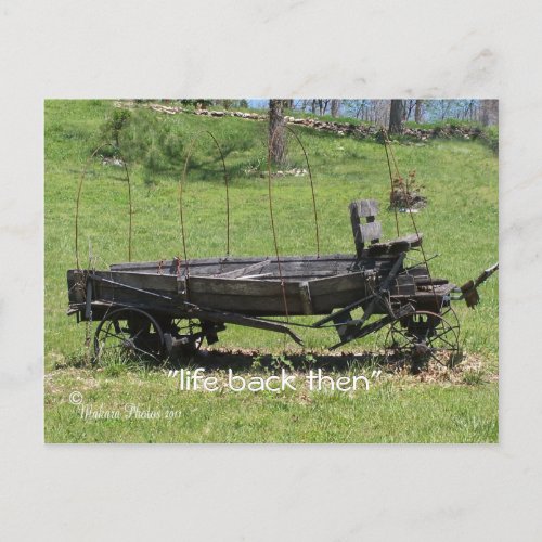 Vintage Covered Wagon_ customize Postcard