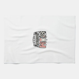 Vintage Cow Mom Farm Animal Mothers Day Kitchen Towel