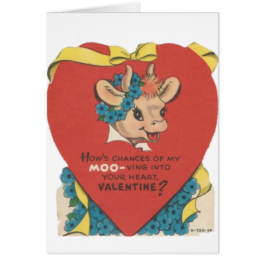 Vintage "Cow Moo" Valentine (Front)