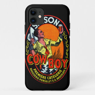 Vintage Cowboy Ale iPhone 11 Case