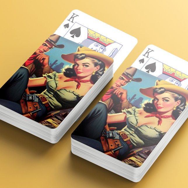 Vintage Cowboy and Cowgirl Poker Cards (Creator Uploaded)