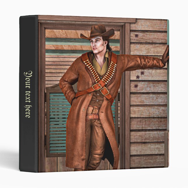 Vintage Cowboy Binder (Front/Spine)