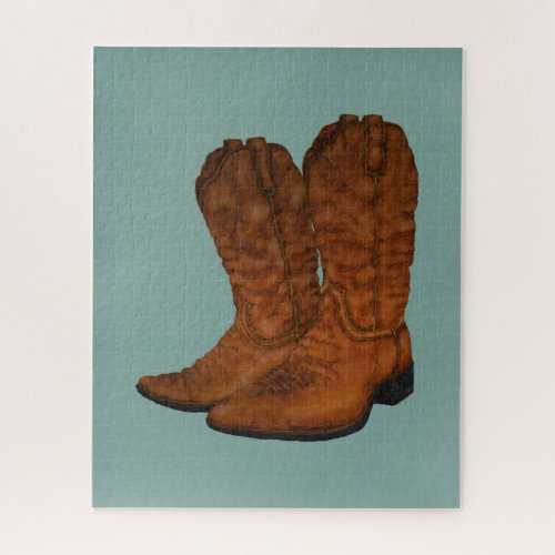 Vintage cowboy boots jigsaw puzzle