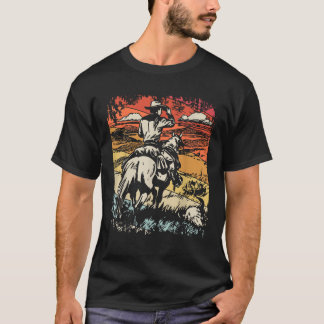 Vintage Cowboy By SamBro Retro Unisex Adults Kids T-Shirt