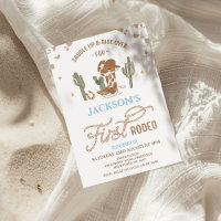 Vintage Cowboy First Rodeo 1st Birthday