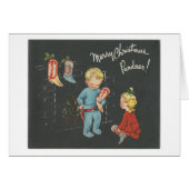 Vintage "Cowboy Kids" Christmas (Front Horizontal)