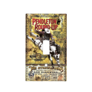 Vintage Cowboy Light Switch Cover
