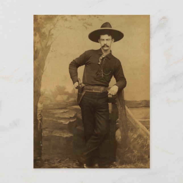Vintage Cowboy Postcard (Front)