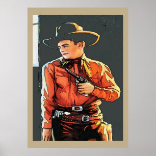 Vintage Cowboy Poster