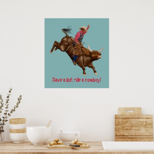 Vintage cowboy poster