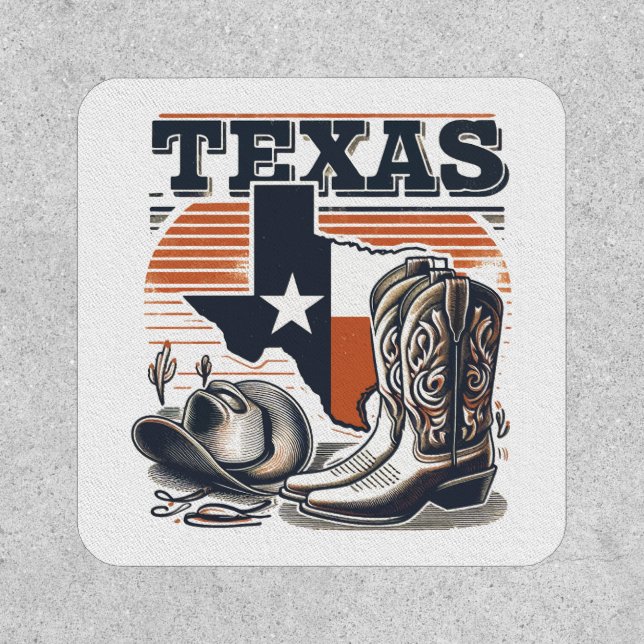 Vintage Cowboy Texas Patch (Front)