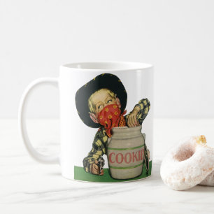 Vintage Cowboy Toy Gun Hand in the Cookie Jar Coffee Mug