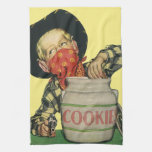 Vintage Cowboy Toy Gun Hand in the Cookie Jar Kitchen Towel