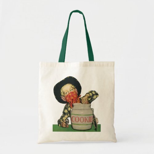 Vintage Cowboy Toy Gun Hand in the Cookie Jar Tote Bag