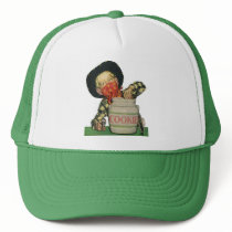 Vintage Cowboy Toy Gun Hand in the Cookie Jar Trucker Hat