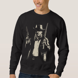 Vintage Cowboy Trump Ready to Kick Some Democrats Sweatshirt