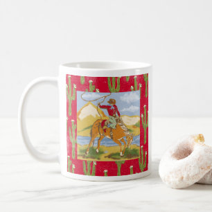 Vintage Cowboy Western Rodeo Wild West  Coffee Mug