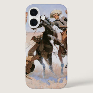 Vintage Cowboys, Aiding a Comrade by Remington iPhone 16 Case