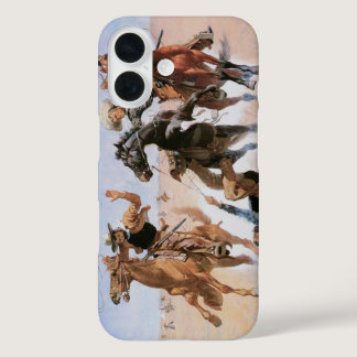 Vintage Cowboys, Aiding a Comrade by Remington iPhone 16 Case