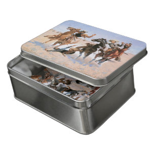 Vintage Cowboys, Aiding a Comrade by Remington Jigsaw Puzzle