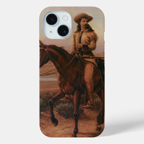 Vintage Cowboys Buffalo Bill on Charlie by Cary iPhone 15 Case