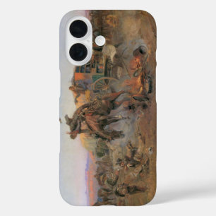Vintage Cowboys, Camp Cook's Trouble by CM Russell iPhone 16 Case