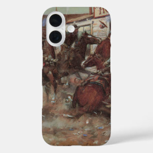 Vintage Cowboys, In Without Knocking by CM Russell iPhone 16 Case