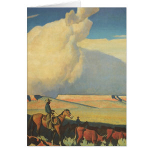 Vintage Cowboys, Open Range by Maynard Dixon Cards