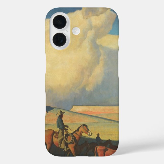 Vintage Cowboys, Open Range by Maynard Dixon Case-Mate iPhone Case (Back)