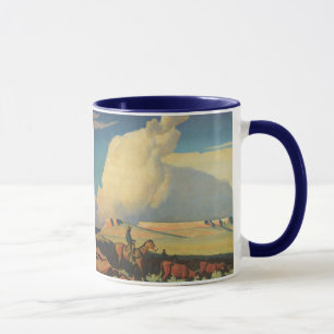 Vintage Cowboys, Open Range by Maynard Dixon Mug