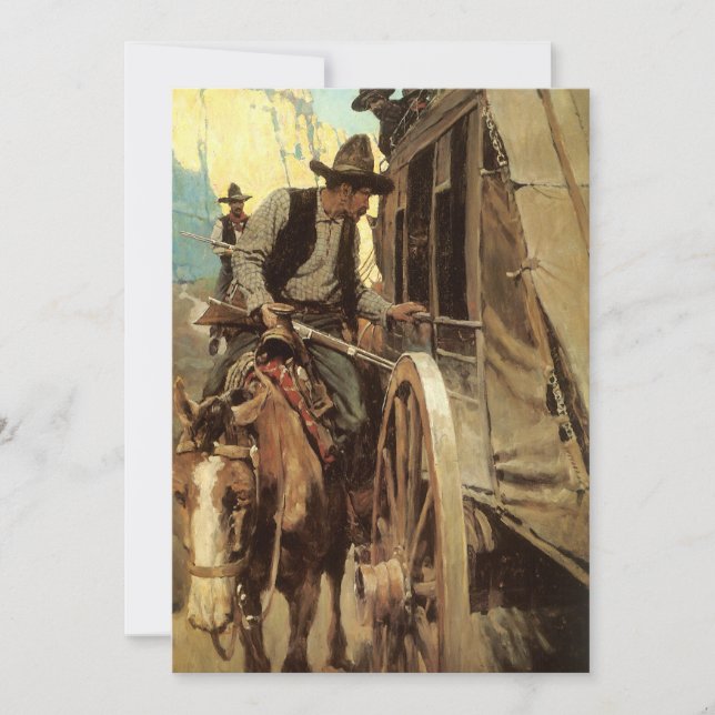 Vintage Cowboys, The Admirable Outlaw by NC Wyeth (Front)