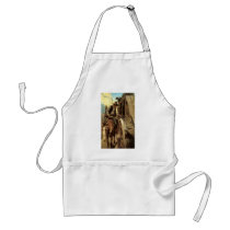 Vintage Cowboys, The Admirable Outlaw by NC Wyeth Adult Apron