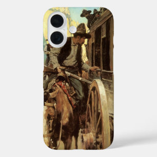 Vintage Cowboys, The Admirable Outlaw by NC Wyeth iPhone 16 Case