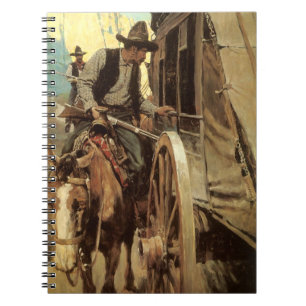 Vintage Cowboys, The Admirable Outlaw by NC Wyeth Notebook
