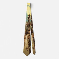 Vintage Cowboys, The Admirable Outlaw by NC Wyeth Tie