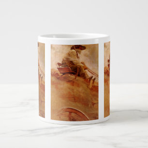 Vintage Cowboys, The Ore Wagon by NC Wyeth Giant Coffee Mug