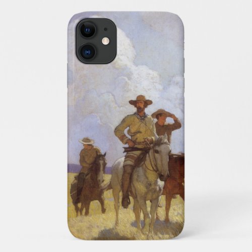 Vintage Cowboys The Parkman Outfit by NC Wyeth iPhone 11 Case