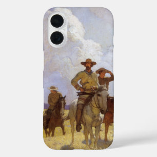 Vintage Cowboys, The Parkman Outfit by NC Wyeth iPhone 16 Case
