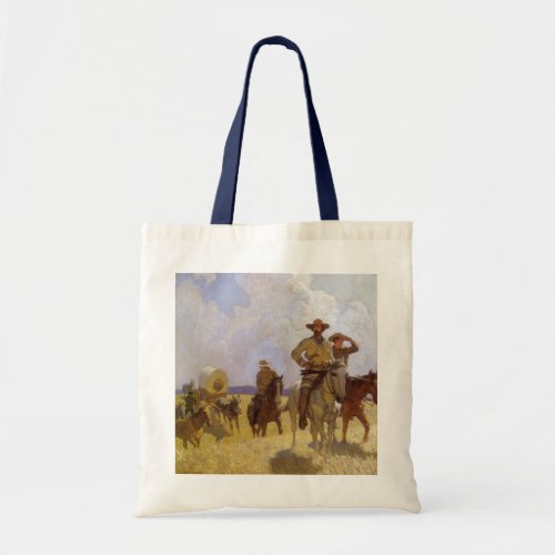 Vintage Cowboys The Parkman Outfit by NC Wyeth Tote Bag