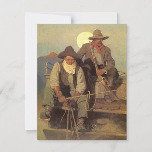 Vintage Cowboys, The Pay Stage by NC Wyeth