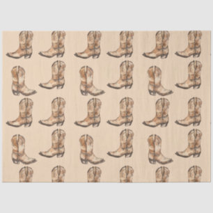 Vintage cowdoy boots tissue paper