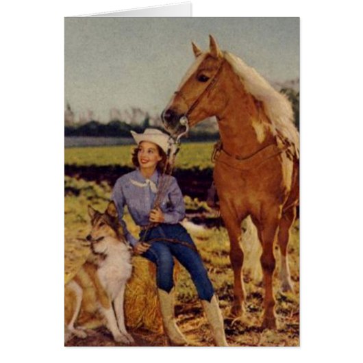 Vintage Cowgirl Cards (Front)