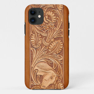 vintage cowgirl fashion southwestern leather iPhone 11 case