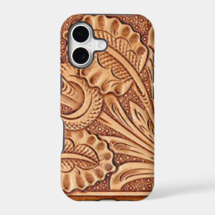 vintage cowgirl fashion southwestern leather iPhone 17 case