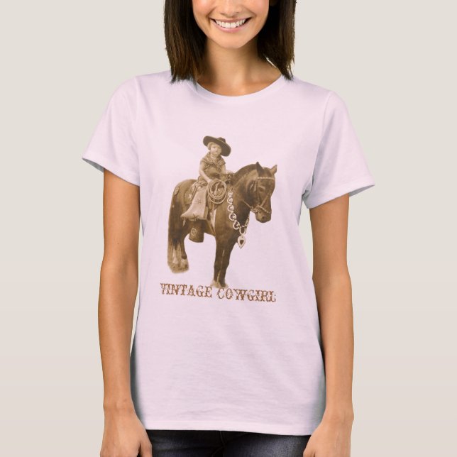 VINTAGE COWGIRL LADIES TOP (Front)