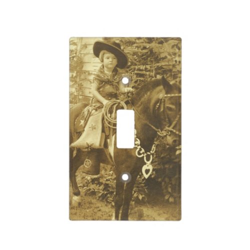 Vintage Cowgirl Light Switch Cover