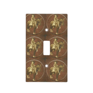 Vintage Cowgirl Light Switch Cover