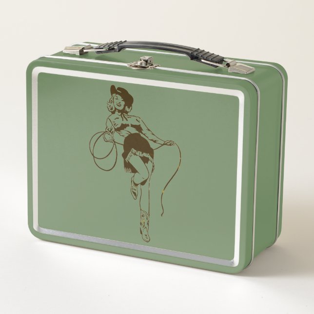 Vintage Cowgirl Lunchbox (Front)