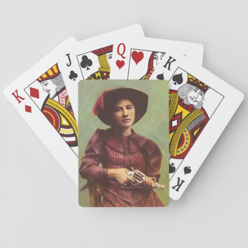 Vintage Cowgirl Playing Cards